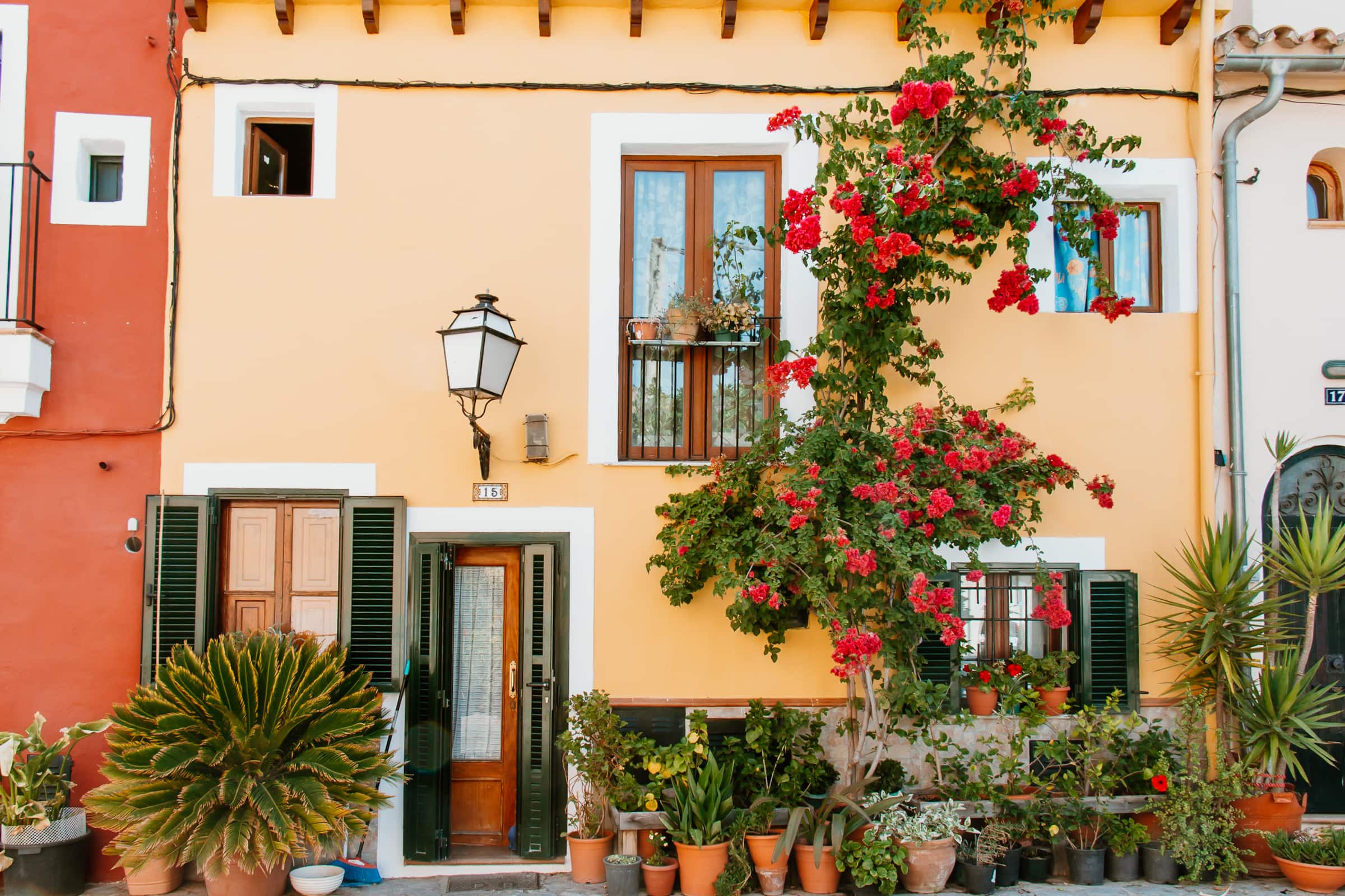 Santa Catalina Palma de Mallorca House with flowers