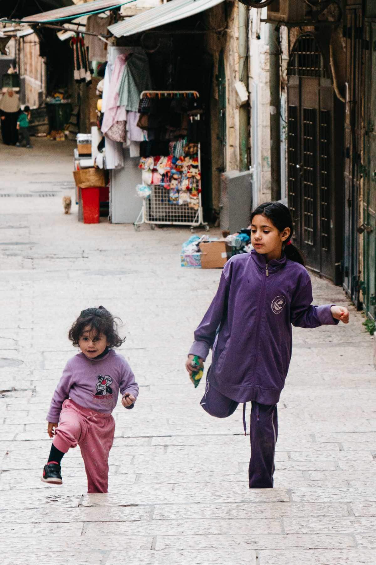 Children in the Old City of Jerusalem