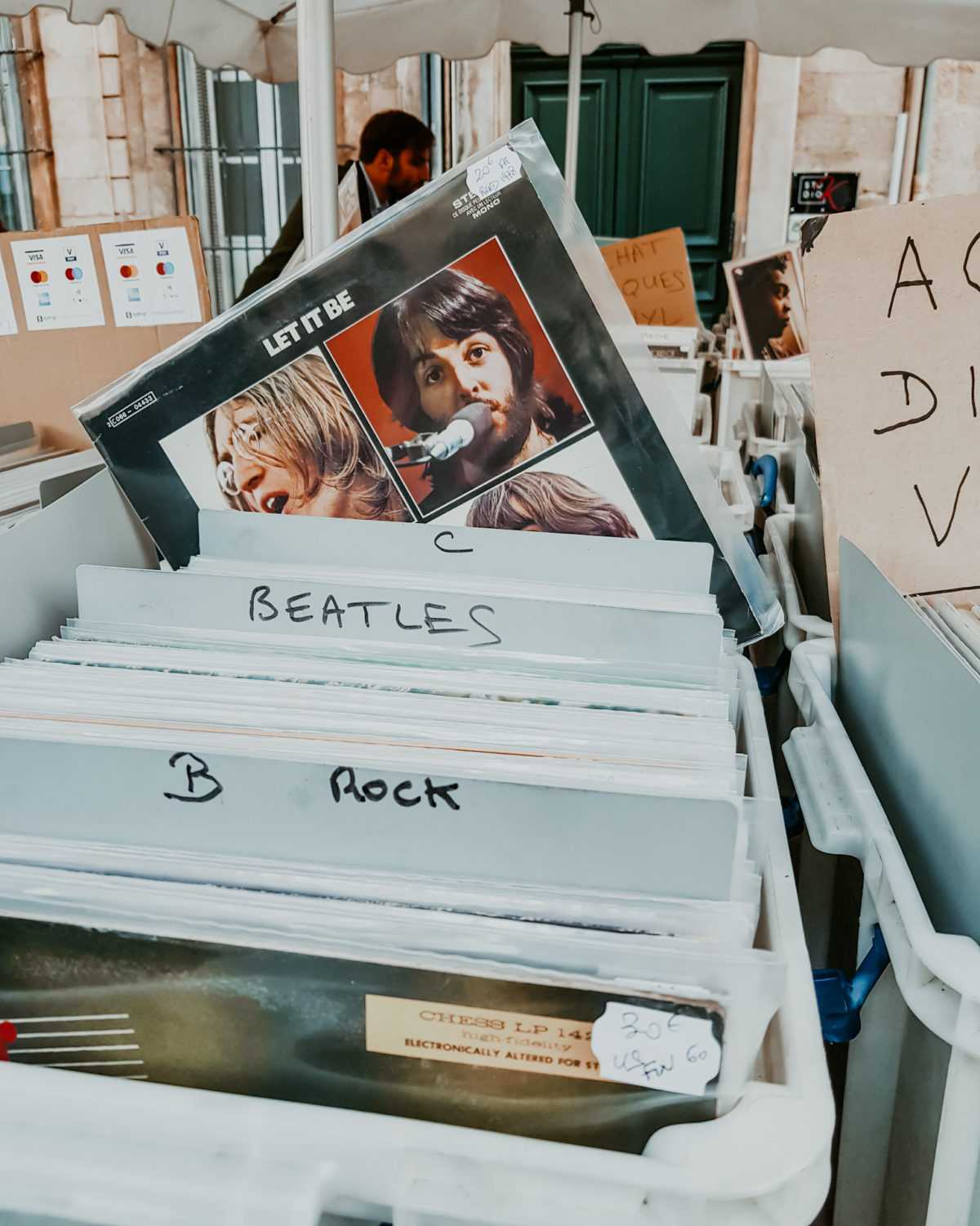 Aix-en-Provence: Tipps für einen Tag 7 Aix en Provence Let it be Beatles Schallplatte auf Flohmarkt