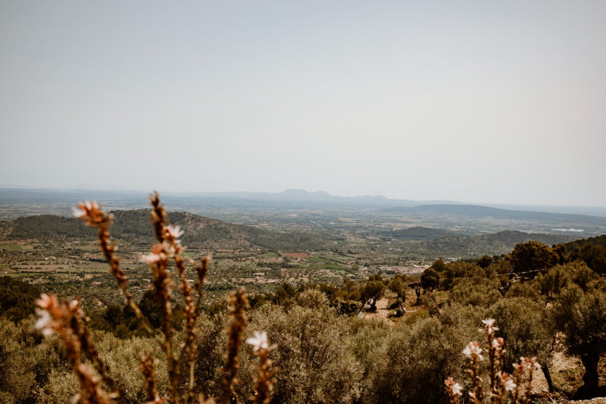 Alaró in Mallorca von oben