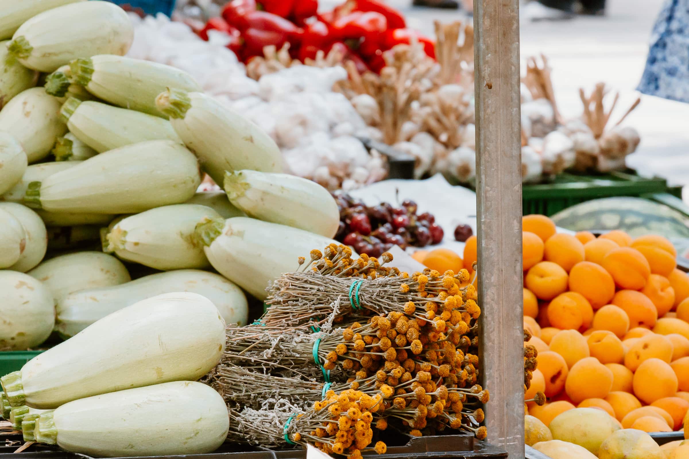 Esporles Markt auf Mallorca mit Obst und Gemüse