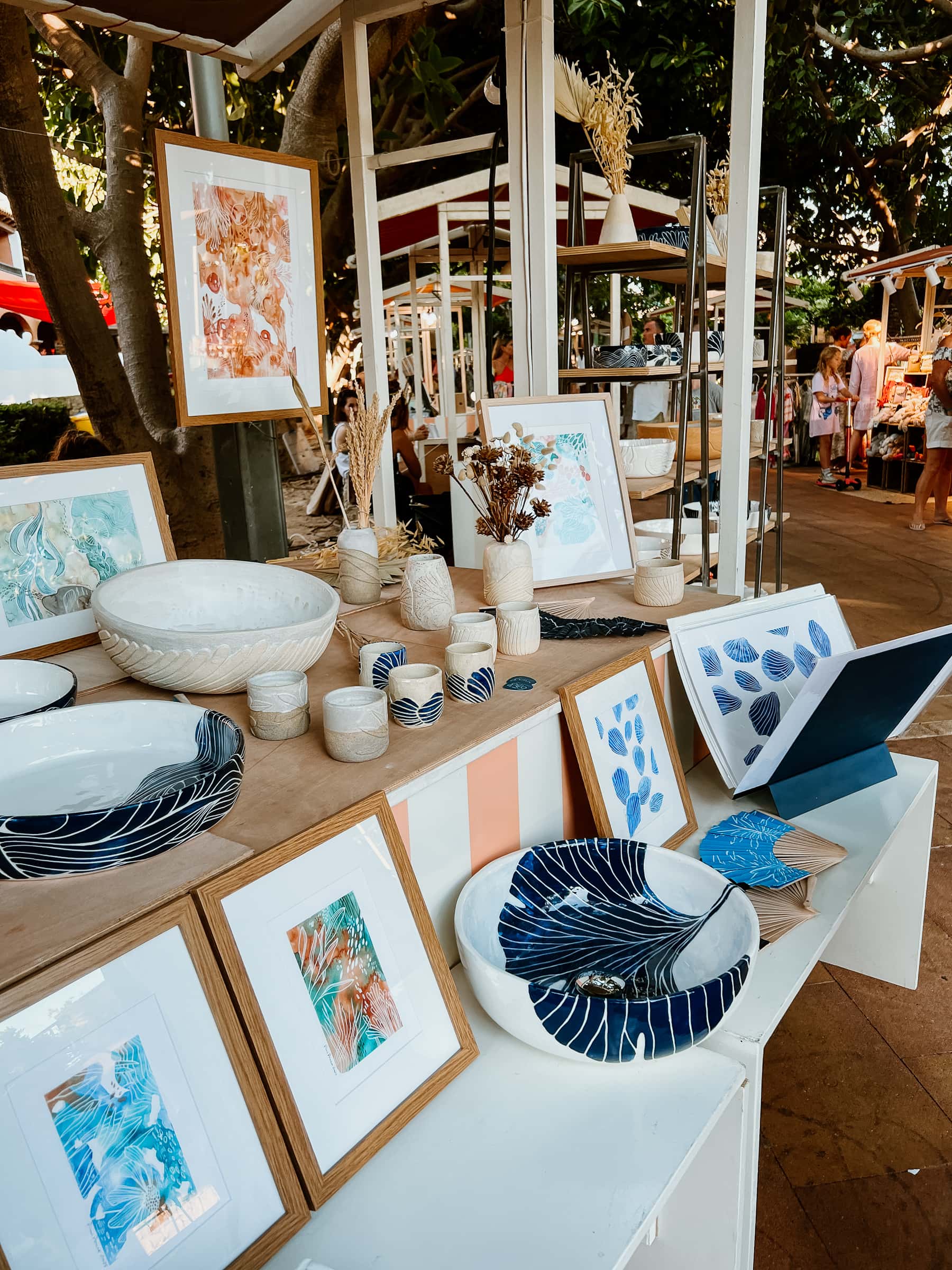 Arts and crafts at The Sunset Market in Puerto Portals Mallorca